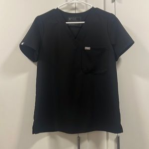 Catarina one pocket black figs scrub top